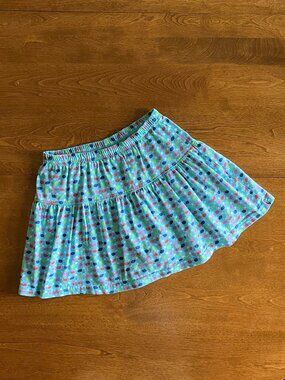 Hanna Andersson aqua polka dot skirt 120